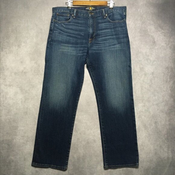 Lucky Brand Mens 361 Vintage Straight Blue Jeans size 38x32 Stretch Denim - Picture 3 of 12
